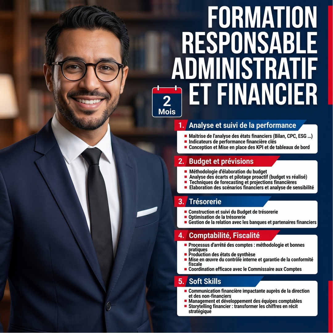Formation Responsable Administratif et Financier casablanca